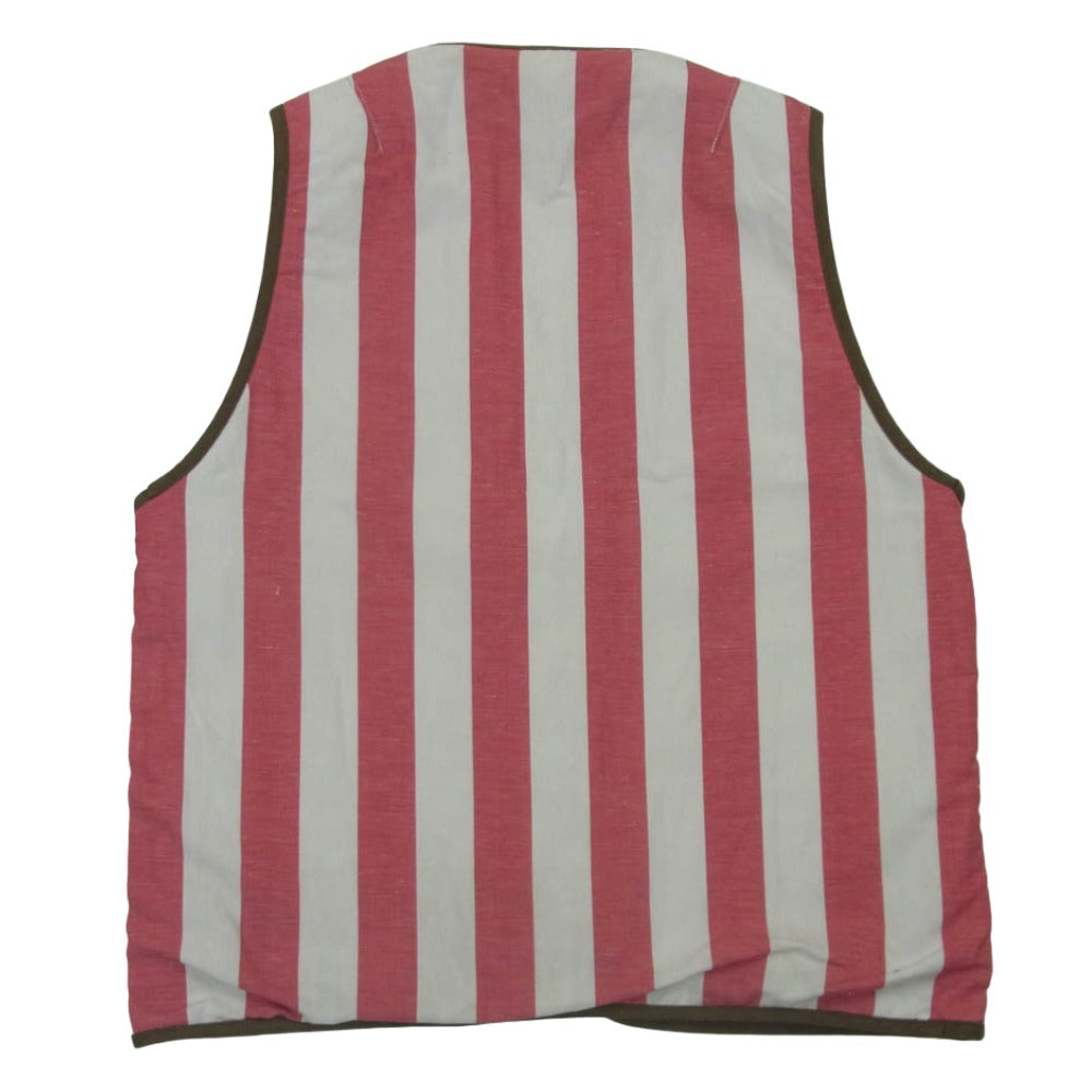 VISVIM ビズビム 0120205013017 IRIS LINER VEST リバーシブル アイリス ライナー ベスト ブラウン系 レッド系 ホワイト系 2【中古】