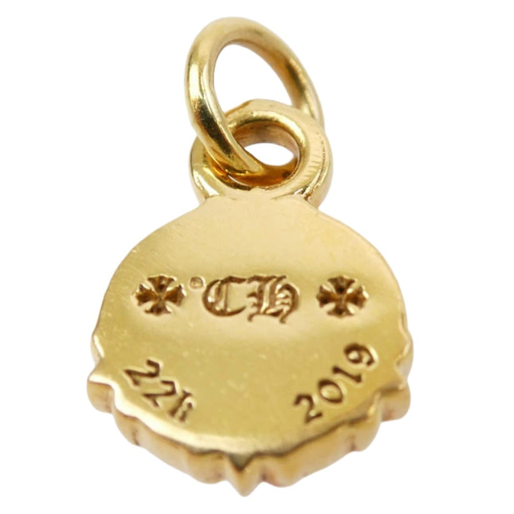 CHROME HEARTS クロムハーツ（原本無） 22K PEACE SIGN ピースサイン チャーム ペンダントトップ ゴールド系 表記なし【中古】
