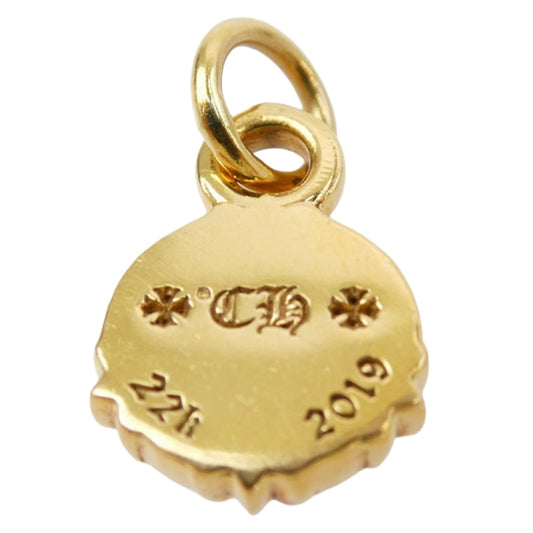 CHROME HEARTS クロムハーツ（原本無） 22K PEACE SIGN ピースサイン チャーム ペンダントトップ ゴールド系 表記なし【中古】