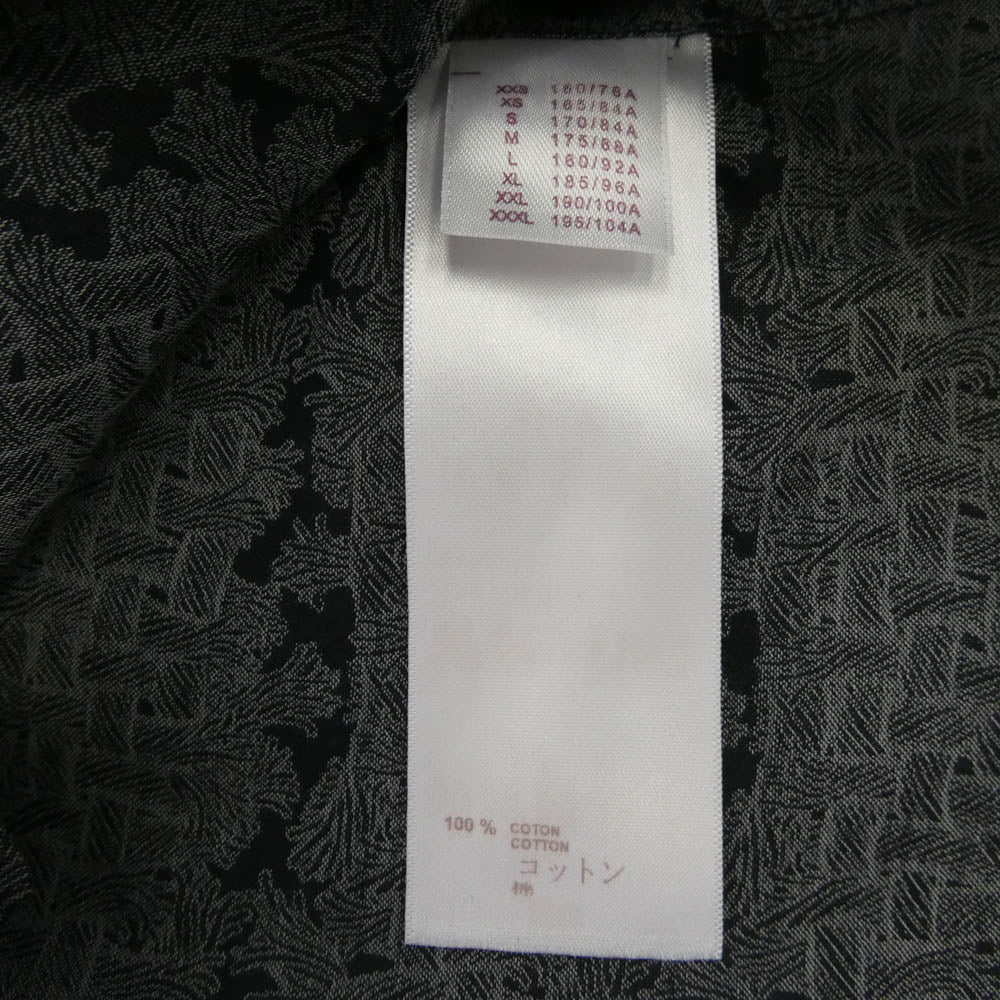 LOUIS VUITTON ルイ・ヴィトン 15AW H8S01WBH4 クリストファーネメス ロープ柄 長袖 シャツ グレー系 XS【中古】