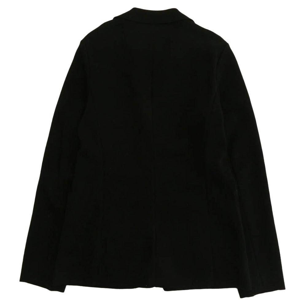 LOUIS VUITTON ルイ・ヴィトン H5KN50MS7 レザーポケット切替 2B ニット生地 テーラードジャケット ブラック系 S【中古】