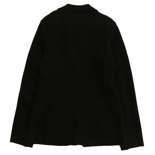 LOUIS VUITTON ルイ・ヴィトン H5KN50MS7 レザーポケット切替 2B ニット生地 テーラードジャケット ブラック系 S【中古】