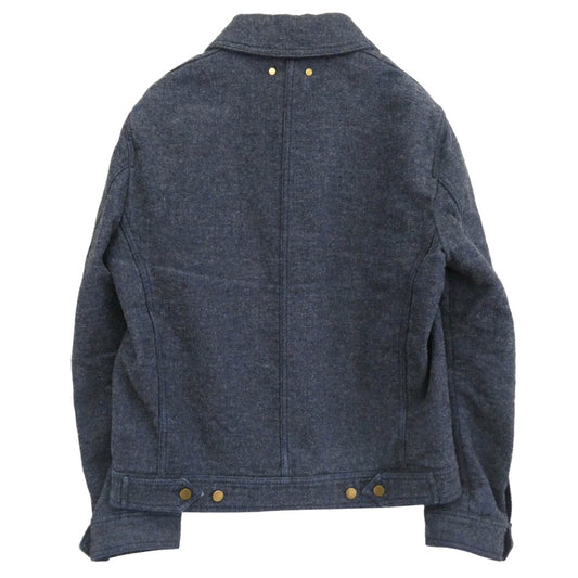 LOUIS VUITTON ルイ・ヴィトン H8A61WBI9 コットンデニム生地 ロゴボタン トラッカージャケット ブルー系 46【中古】