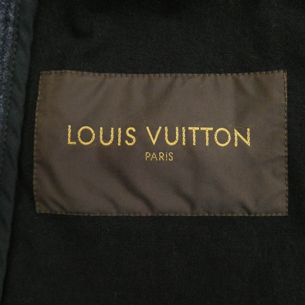 LOUIS VUITTON ルイ・ヴィトン H8A61WBI9 コットンデニム生地 ロゴボタン トラッカージャケット ブルー系 46【中古】