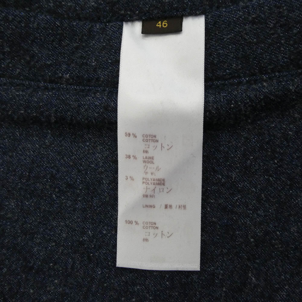 LOUIS VUITTON ルイ・ヴィトン H8A61WBI9 コットンデニム生地 ロゴボタン トラッカージャケット ブルー系 46【中古】
