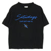 サタデーズ ニューヨーク × fragment design フラグメントデザイン メッセージプリント クルーネック 半袖 Tシャツ ブラック系 M【中古】