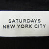 サタデーズ ニューヨーク × fragment design フラグメントデザイン メッセージプリント クルーネック 半袖 Tシャツ ブラック系 M【中古】