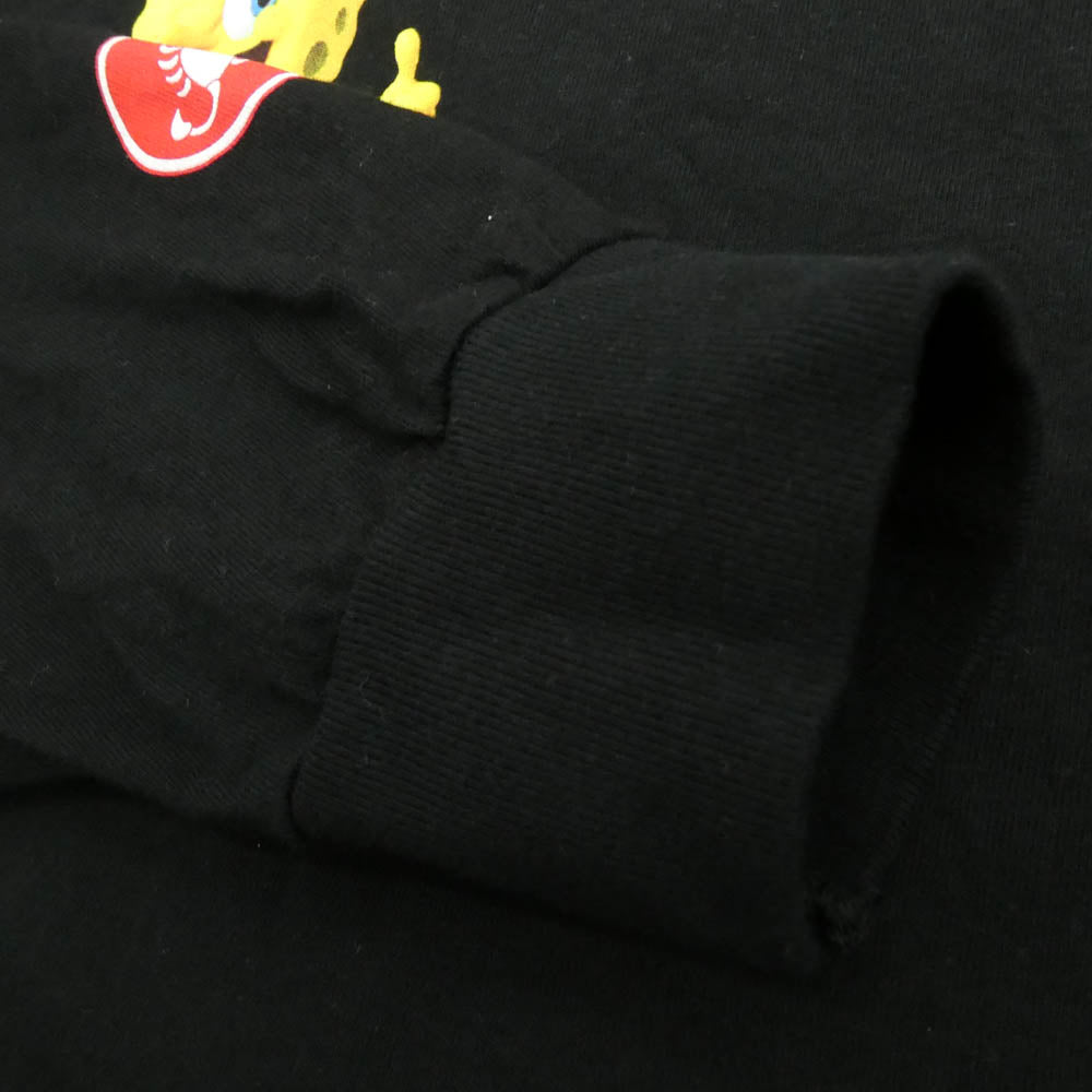 Supreme シュプリーム 25SS SpongeBob Castelli Racing L/S Tee スポンジボブ カステリ レーシング 長袖 Tシャツ ブラック系 M【中古】