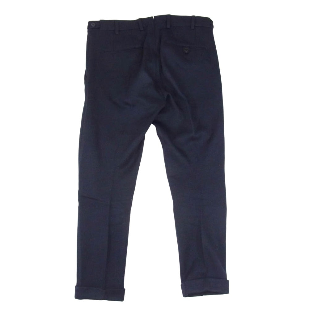 ベルウィッチ sc clochard ウール ニット スラックス パンツ ネイビー系 46【中古】