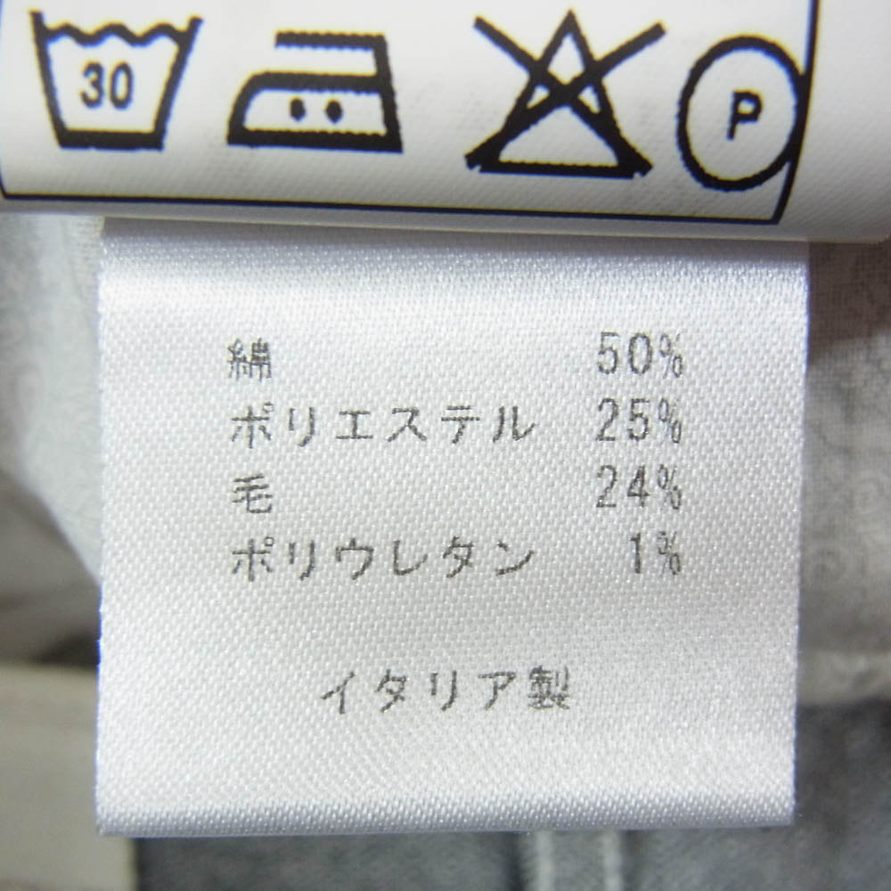 ベルウィッチ sake 1p サケ コットンウール スラックス パンツ グレー系 46【中古】