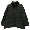 Barbour バブアー 23AW 232MWX1679 モルドバ製 OS BEDALE WAX JACKET 襟コーデュロイ オーバーサイズ ビデイル ワックス オイルド ジャケット ブラック系 36【中古】