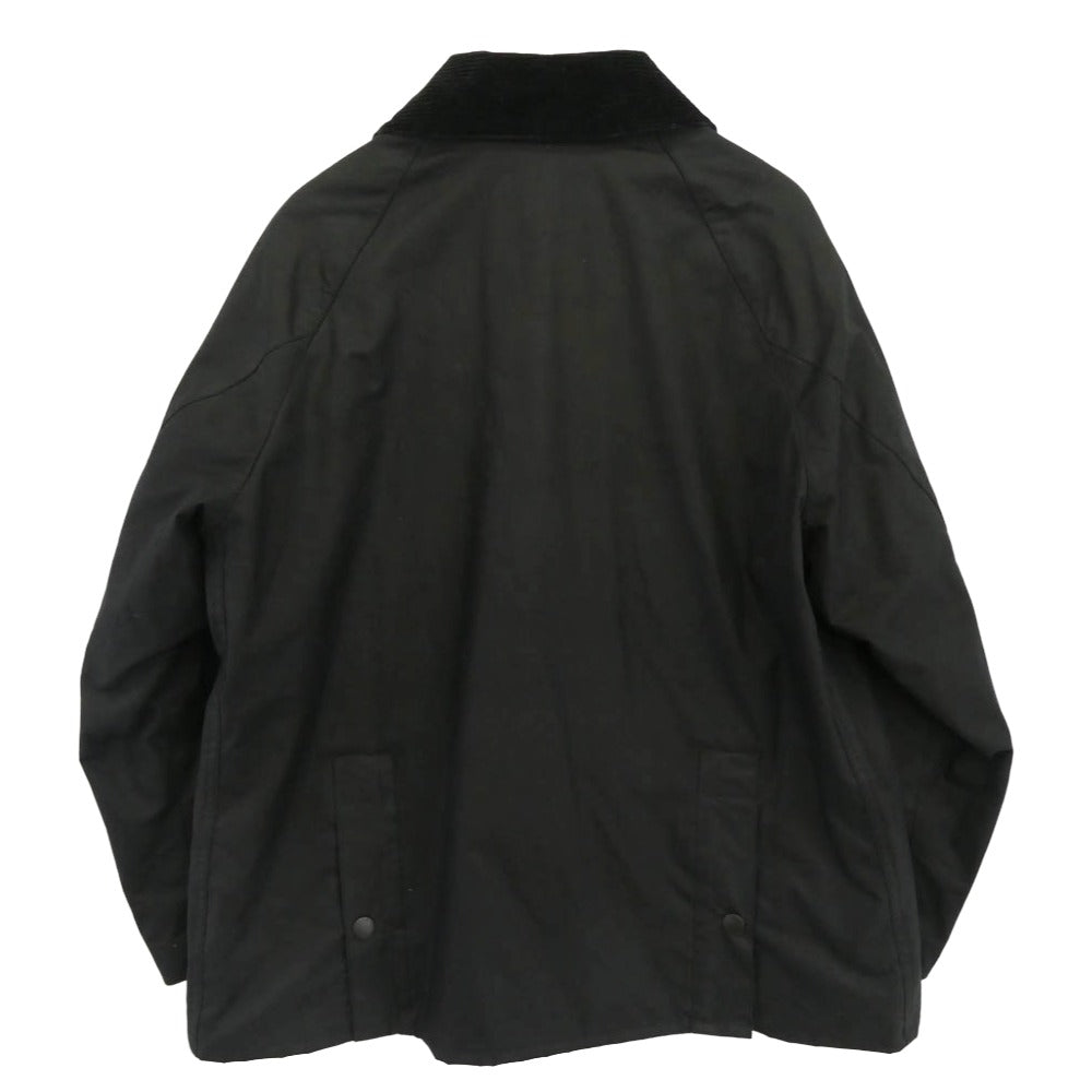 Barbour バブアー 23AW 232MWX1679 モルドバ製 OS BEDALE WAX JACKET 襟コーデュロイ オーバーサイズ ビデイル ワックス オイルド ジャケット ブラック系 36【中古】