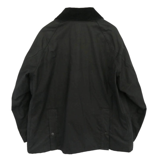 Barbour バブアー 23AW 232MWX1679 モルドバ製 OS BEDALE WAX JACKET 襟コーデュロイ オーバーサイズ ビデイル ワックス オイルド ジャケット ブラック系 36【中古】