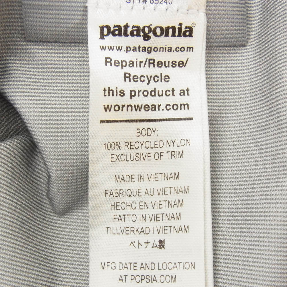 patagonia パタゴニア STY85240FA22 TORRENTSHELL JAKET トレント シェル ナイロン ジャケット ブラック系 S【中古】