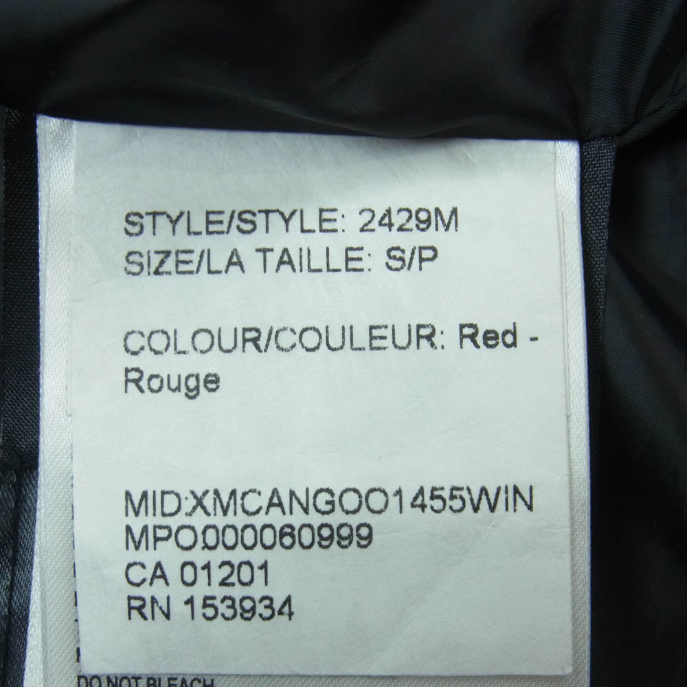 CANADA GOOSE カナダグース 2429M カナダグースジャパンタグ LOCKEPORT JACKET ロックポート ジャケット レッド系 S【中古】