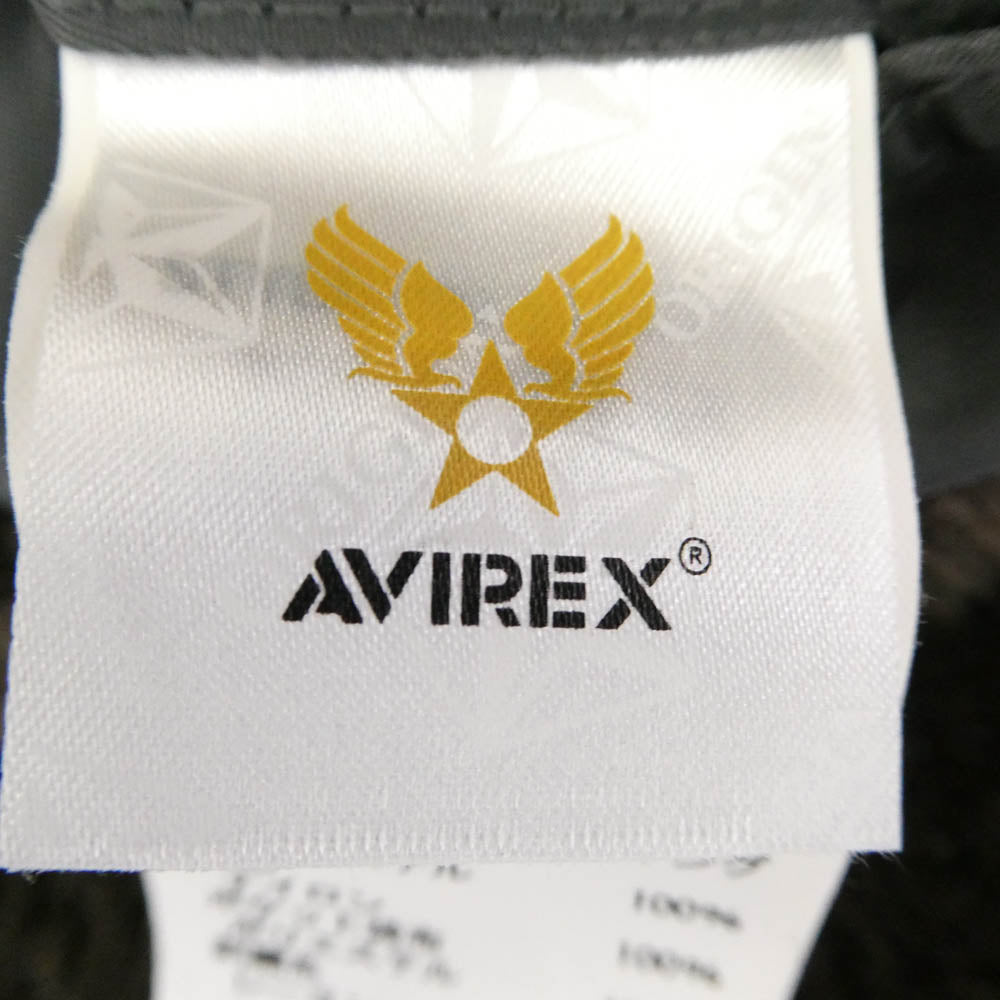 AVIREX アヴィレックス 6112177 TOP GUN RETRO BOA B-3 トップガン レトロ ボア フライト ジャケット ブラウン系 L【中古】