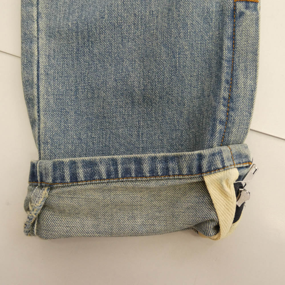 Sacai サカイ 19SS 19-01902M LAYERED DENIM PANT ベルテッド レイヤード デニムパンツ ブルー系 2【中古】