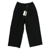 ANCELLM アンセルム 25SS ANC-PT62 W/L WIDE EASY TUCK SLACKS ウール リネン ワイド イージー タック スラックス ブラック系 2【中古】