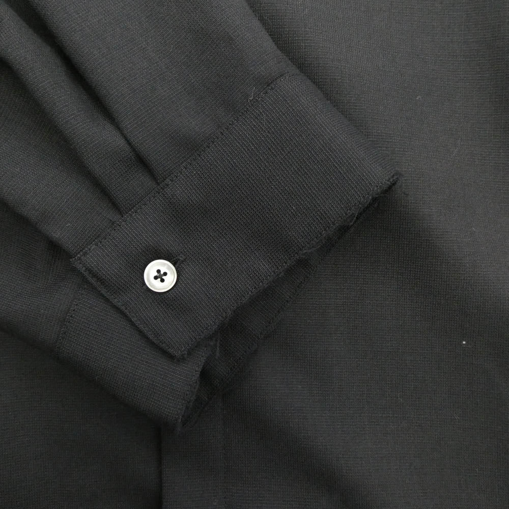 ANCELLM アンセルム 25AW ANC-SH71-B WASH WOOL LONG SHIRT ウォッシュ ウール ロング シャツ ブラック系 2【美品】【中古】