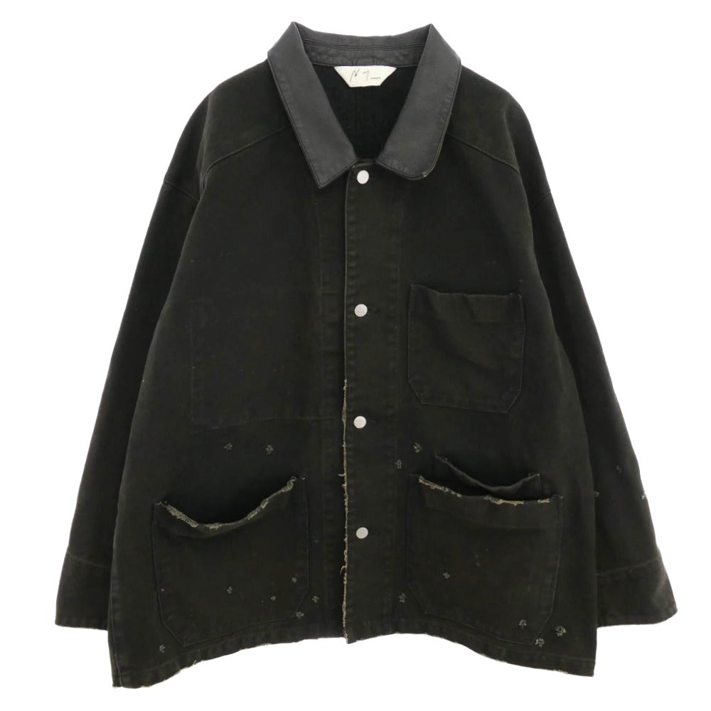 ANCELLM アンセルム ACW-08 WISM別注 DUCK COVERALL JACKET ダック カバーオール ジャケット カーキ系 OS【美品】【中古】