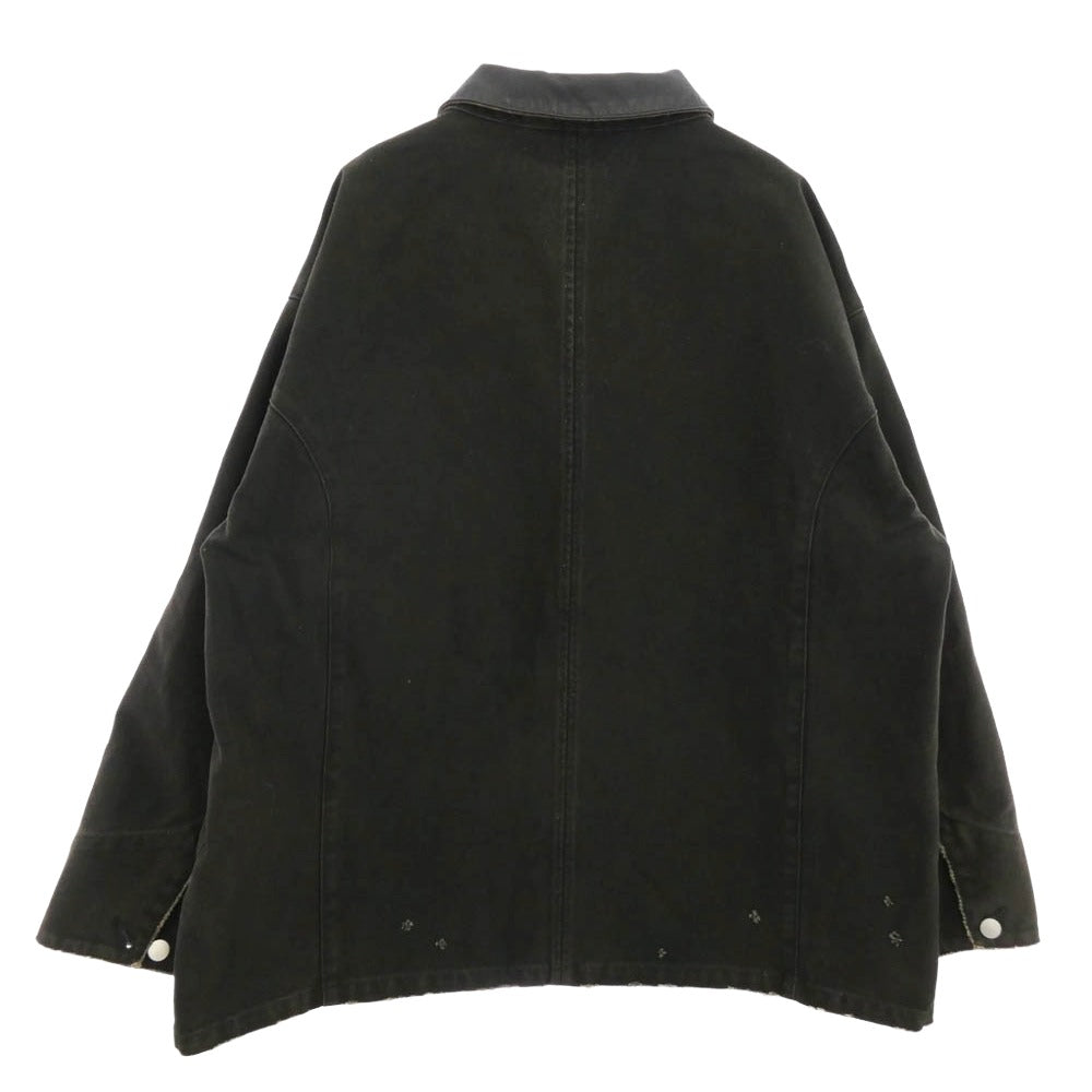 ANCELLM アンセルム ACW-08 WISM別注 DUCK COVERALL JACKET ダック カバーオール ジャケット カーキ系 OS【美品】【中古】
