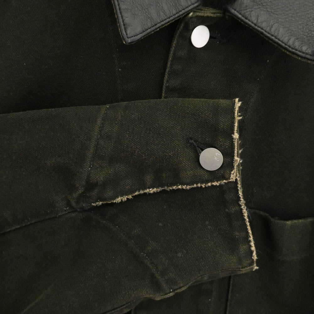 ANCELLM アンセルム ACW-08 WISM別注 DUCK COVERALL JACKET ダック カバーオール ジャケット カーキ系 OS【美品】【中古】