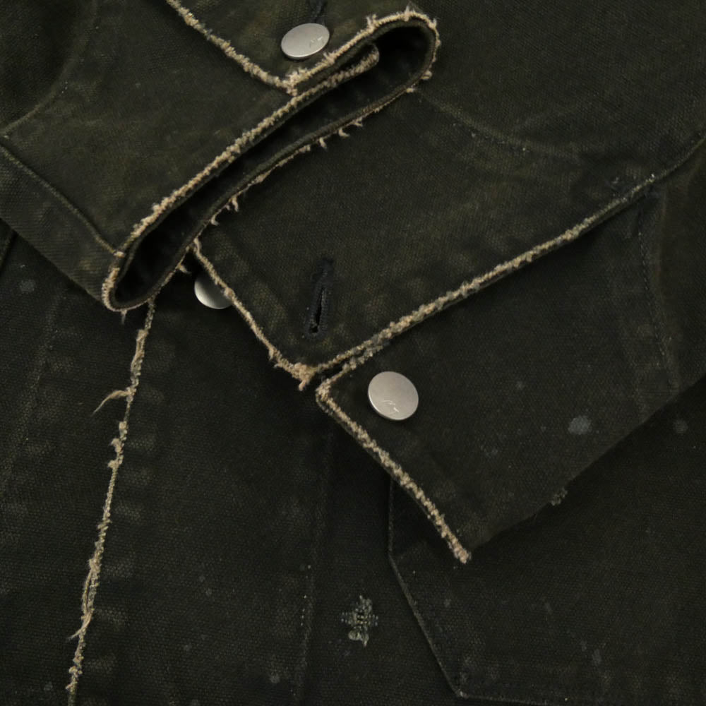 ANCELLM アンセルム ACW-08 WISM別注 DUCK COVERALL JACKET ダック カバーオール ジャケット カーキ系 OS【美品】【中古】