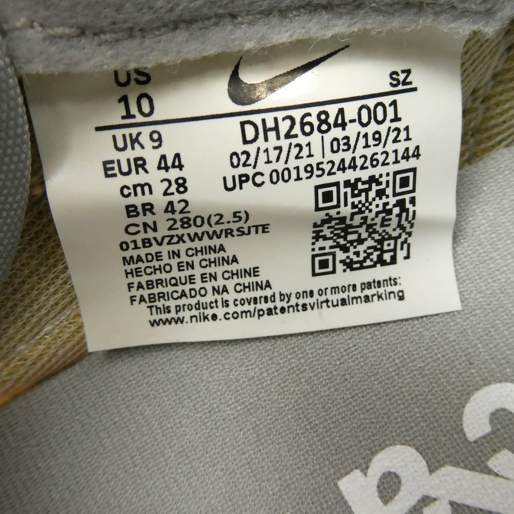 NIKE ナイキ DH2684-001 × FRAGMENT フラグメント × SACAI サカイ LD WAFFLE ワッフル ローカットスニーカー グレー系 28cm【極上美品】【中古】