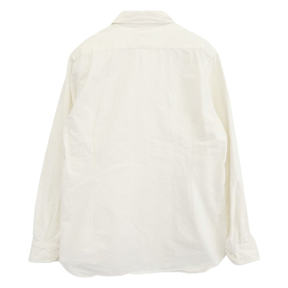 Nigel Cabourn ナイジェルケーボン 8045-00-10000 BRITISH OFFICERS SHIRT 長袖 シャツ ホワイト系 54【中古】