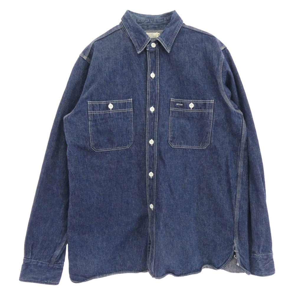 WAREHOUSE ウエアハウス DUCK DIGGER ダックディガー デニムシャツ インディゴブルー系 40【中古】