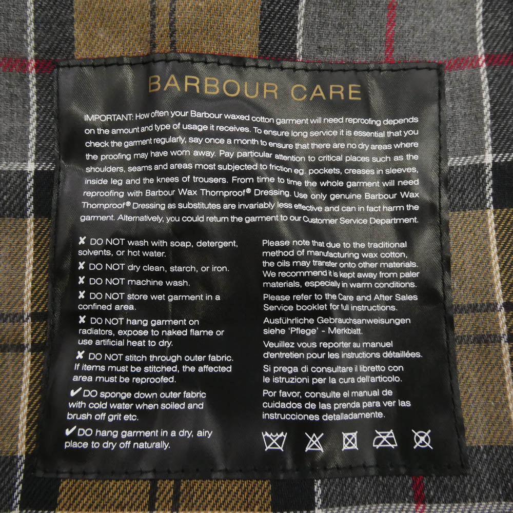 Barbour バブアー MWX1680NY91 OVERSIZE WAX BEAUFORT オーバーサイズ ビューフォート ジャケット ダークネイビー系 40【中古】