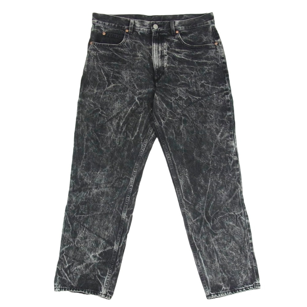 MARTIN ROSE マーティンローズ S10MR223B イタリア製 RONNIE JEANS ルーニー ケミカルウォッシュ ジーンズ デニムパンツ ブラック系 L【中古】