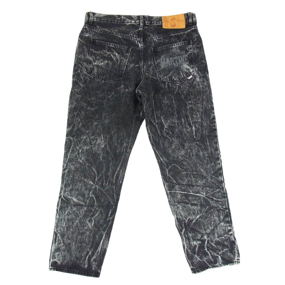 MARTIN ROSE マーティンローズ S10MR223B イタリア製 RONNIE JEANS ルーニー ケミカルウォッシュ ジーンズ デニムパンツ ブラック系 L【中古】