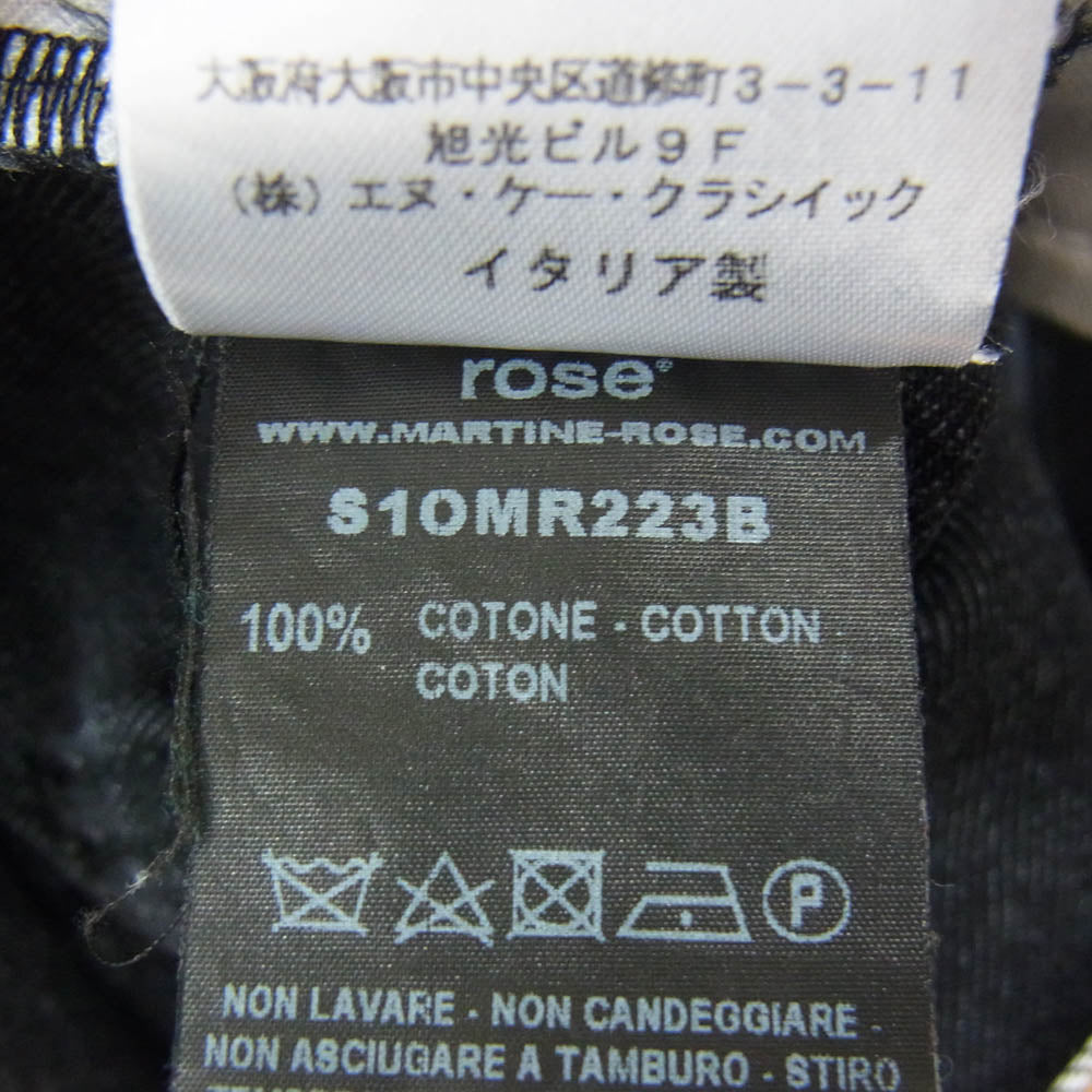 MARTIN ROSE マーティンローズ S10MR223B イタリア製 RONNIE JEANS ルーニー ケミカルウォッシュ ジーンズ デニムパンツ ブラック系 L【中古】