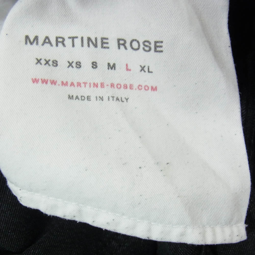 MARTIN ROSE マーティンローズ S10MR223B イタリア製 RONNIE JEANS ルーニー ケミカルウォッシュ ジーンズ デニムパンツ ブラック系 L【中古】