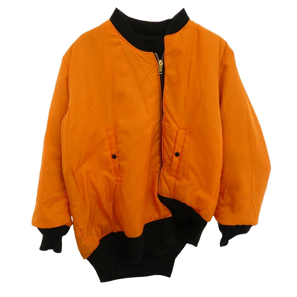 COMME des GARCONS コムデギャルソン CDG x ALPHA アルファ BIAS MA-1 JACKET バイアス 捻じれ ブルゾン フライトジャケット ブラック系 XL【中古】