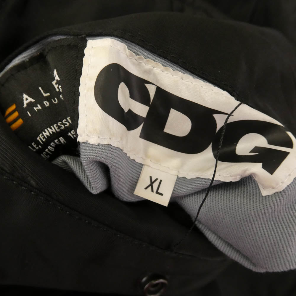 COMME des GARCONS コムデギャルソン CDG x ALPHA アルファ BIAS MA-1 JACKET バイアス 捻じれ ブルゾン フライトジャケット ブラック系 XL【中古】