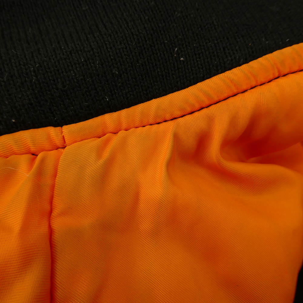 COMME des GARCONS コムデギャルソン CDG x ALPHA アルファ BIAS MA-1 JACKET バイアス 捻じれ ブルゾン フライトジャケット ブラック系 XL【中古】