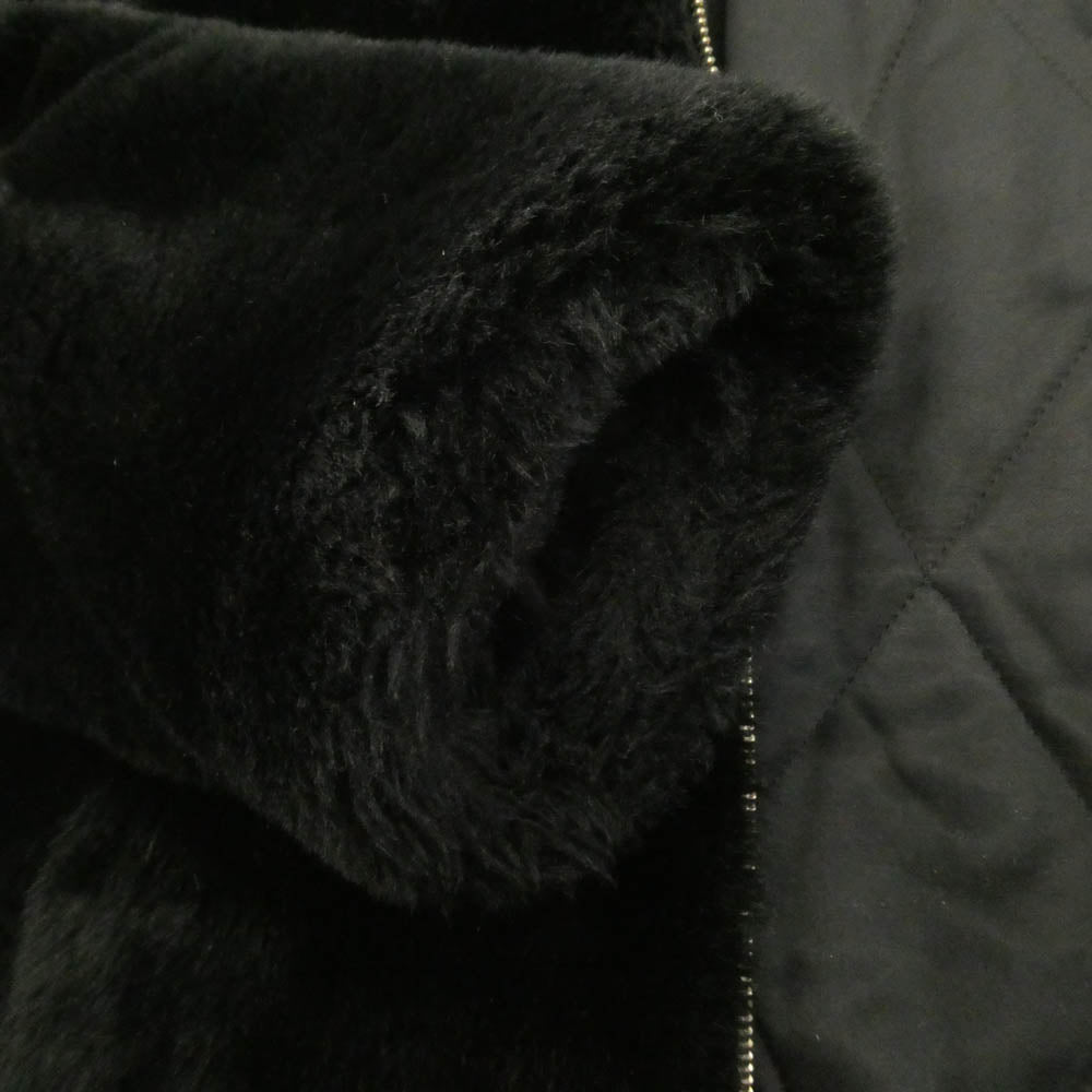 WACKO MARIA ワコマリア 21AW 101MT-2144 FUR COACH JACKET TYPE-1 ファー コーチ ジャケット ジップアップ ジャケット ブラック系 M【中古】