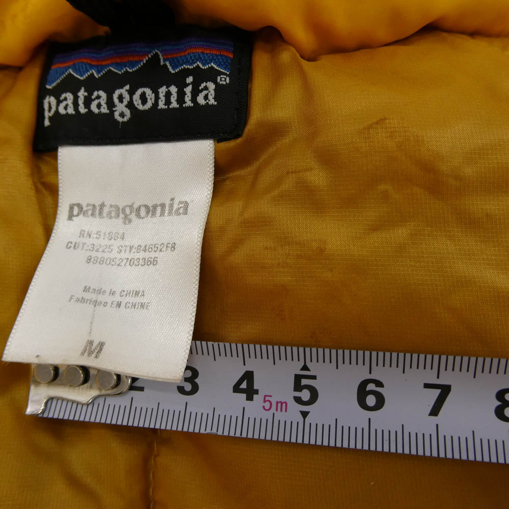 patagonia パタゴニア 08AW 84652F8 08年製 DOWN PARKA ダウンパーカー フーデッド ダウンジャケット イエロー系 M【中古】