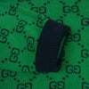 GUCCI グッチ 661155 XKBXI GG総柄 Vネック ニット セーター ウール コットン イタリア製 グリーン系 S【中古】