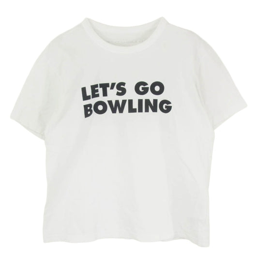 Sacai サカイ 19-0107S The Big Lebowski LETS GO BOWLING ビッグリボウスキ バックプリント 半袖 Tシャツ ホワイト系 2【中古】