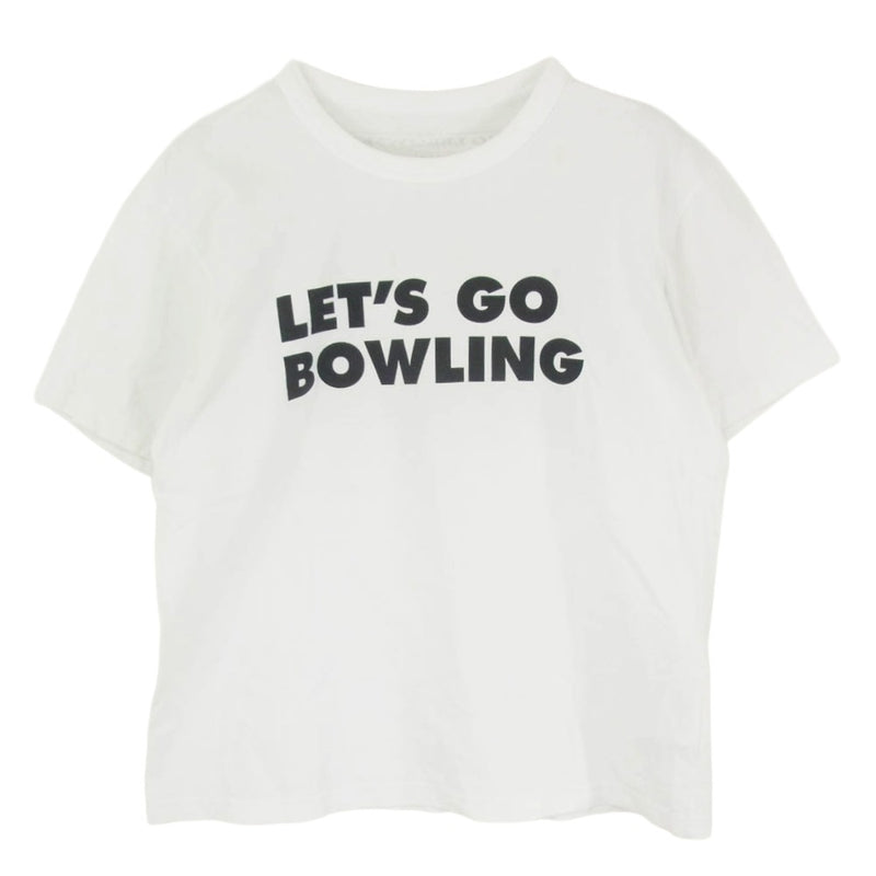 Sacai サカイ 19-0107S The Big Lebowski LETS GO BOWLING ビッグリボウスキ バックプリント 半袖 Tシャツ ホワイト系 2【中古】