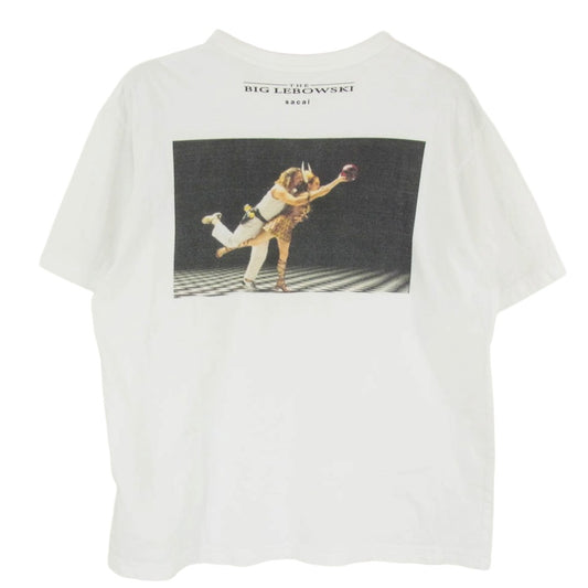 Sacai サカイ 19-0107S The Big Lebowski LETS GO BOWLING ビッグリボウスキ バックプリント 半袖 Tシャツ ホワイト系 2【中古】