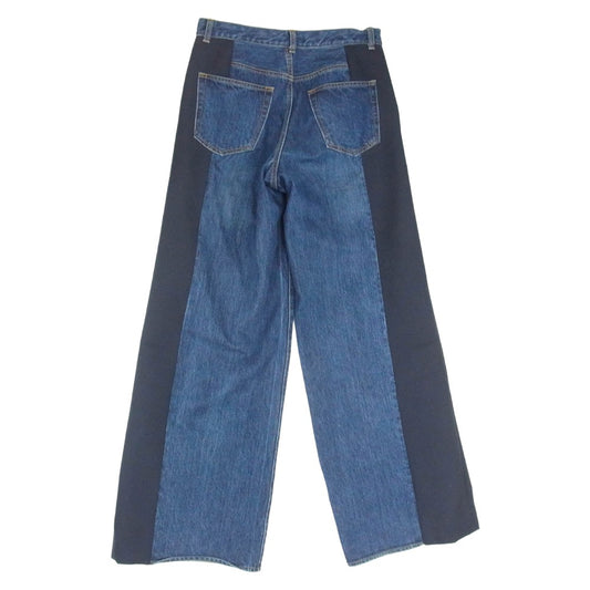 Sacai サカイ 25SS 25-07827 Denim Suiting Pants 異素材切替 デニムパンツ ジーンズ インディゴブルー系 2【中古】