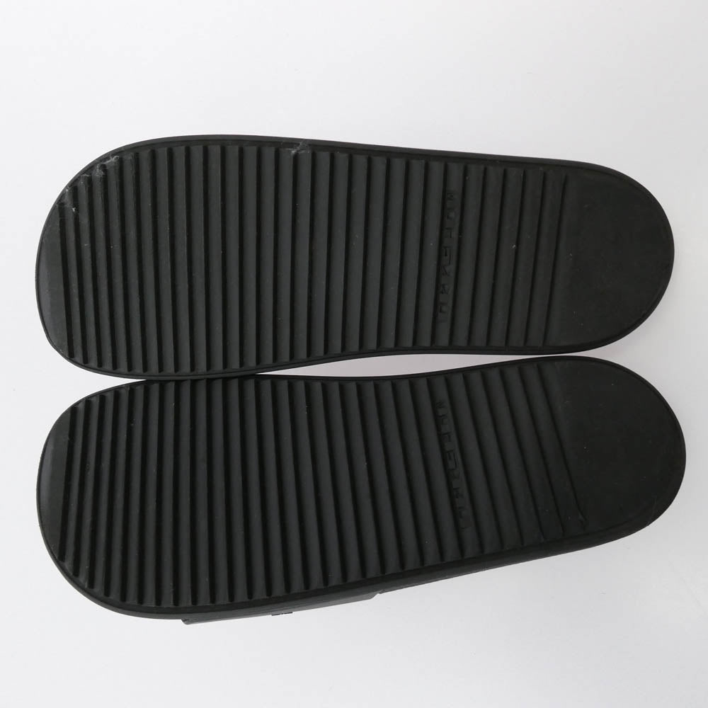 Rick Owens リックオウエンス DU18S3815-RUB DRKSHDW ダークシャドウ イタリア製 Hustler Slide スライド サンダル ブラック系 43【中古】