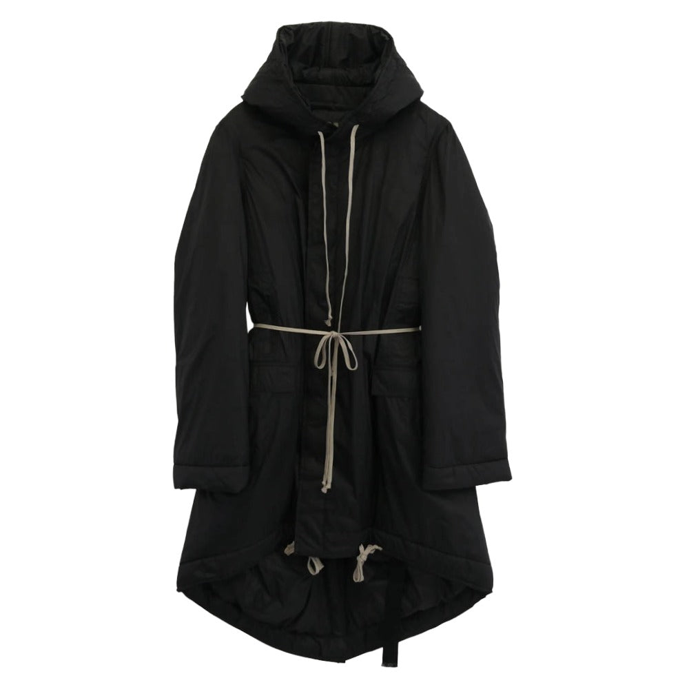 Rick Owens リックオウエンス 24AW DU02D2950-NP DRKSHDW ダークシャドウ FISHTAIL PARKA フィッシュテールパーカ 中綿 モッズコート ブラック系 M【美品】【中古】