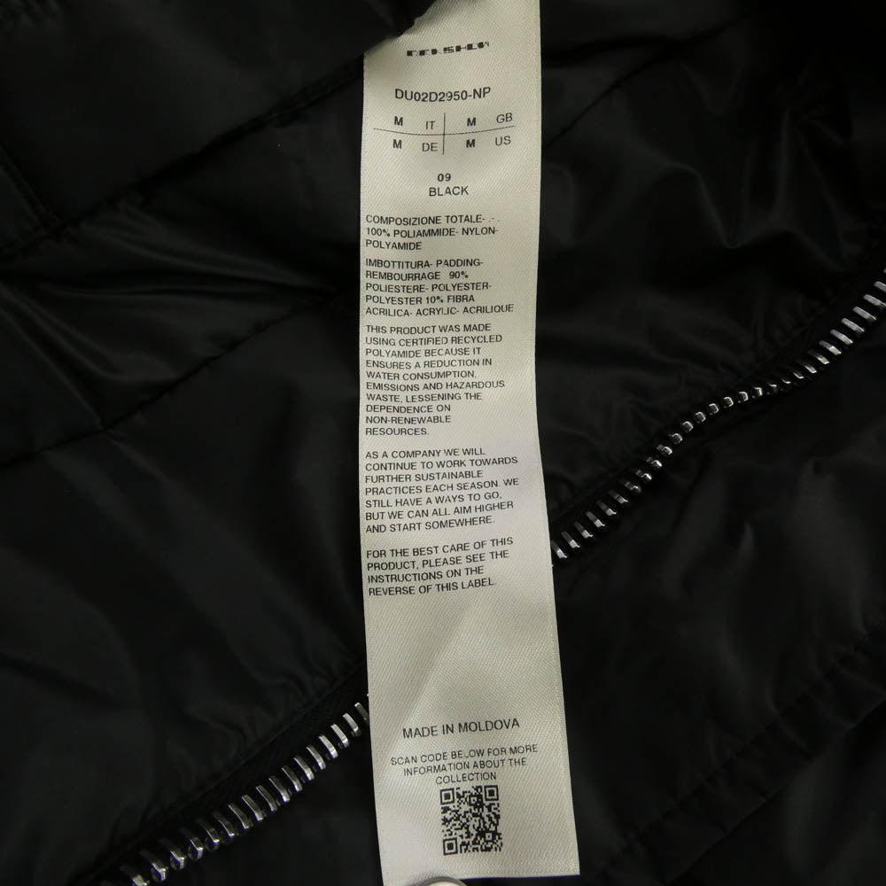 Rick Owens リックオウエンス 24AW DU02D2950-NP DRKSHDW ダークシャドウ FISHTAIL PARKA フィッシュテールパーカ 中綿 モッズコート ブラック系 M【美品】【中古】