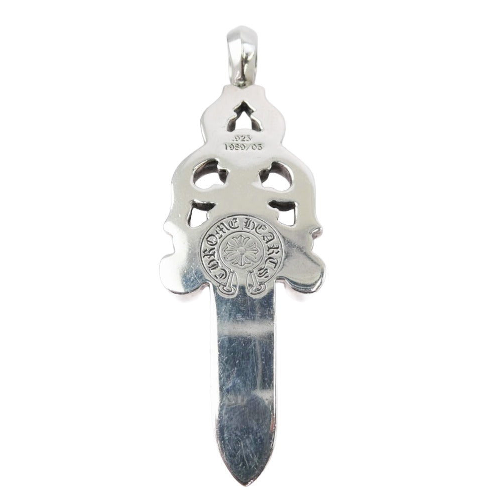 CHROME HEARTS クロムハーツ（原本無） LARGE DAGGER ラージダガー ネックレス ペンダント トップ シルバー系【中古】