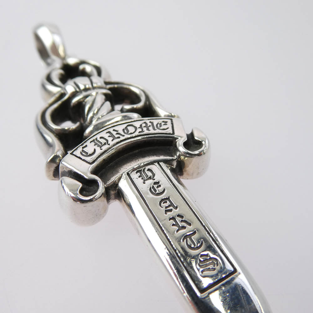 CHROME HEARTS クロムハーツ（原本無） LARGE DAGGER ラージダガー ネックレス ペンダント トップ シルバー系【中古】